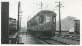 Tram no. 1232 at Marpole, June 1957 thumbnail