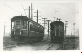 Trams at Hornepayne Station, [194-?] thumbnail