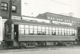 Tram no. 1227 at Carrall Street, Vancouver, September 1, 1943 thumbnail