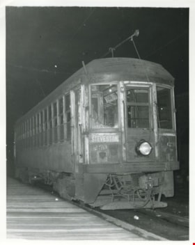Tram no. 1231 at Steveston, February 27, 1958 thumbnail