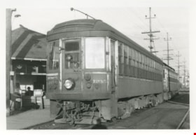 Trams at Marpole, Vancouver, 1957 thumbnail