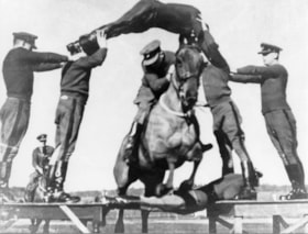 Horse jumping, [before 1950] thumbnail