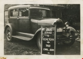 Car used for Taxi service, [193-] thumbnail