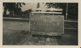 Triple Spring Bumper sign, [193-?] thumbnail