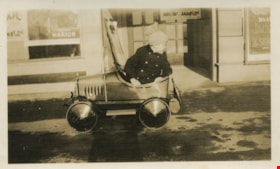 Terrence Hannigan in his pedal car, [1927] thumbnail