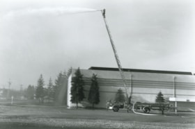 Burnaby's first ladder fire truck, 1956 (date of original) thumbnail