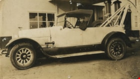 Man driving a tow truck, [after 1927] thumbnail