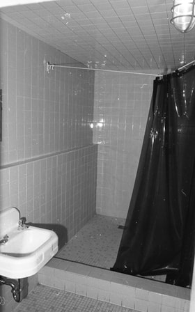 Shower inside death row cell, 1991 thumbnail