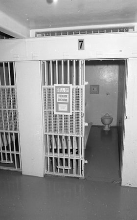 Death row cell number seven inside Oakalla Prison, 1991 thumbnail