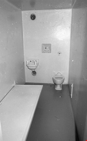 Interior of death row cell inside Oakalla Prison, 1991 thumbnail