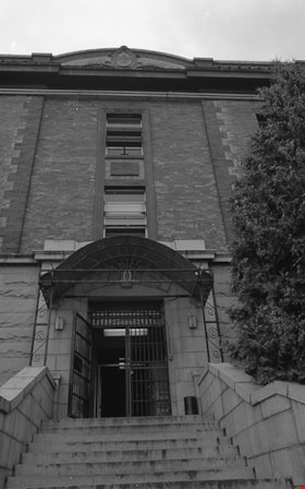 Front entrance and stairs to Oakalla Prison, 1991 thumbnail