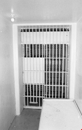 Cell door and bed platform inside of death row cell number 3, 1991 thumbnail
