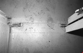 Wall brackets inside of death row cell number 3, 1991 thumbnail