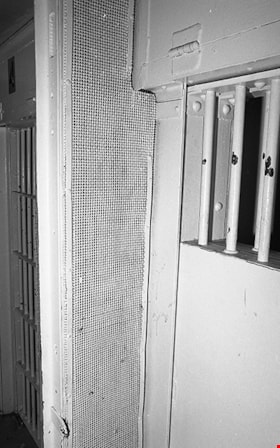 Detail of corridor door joined to cell doors, 1991 thumbnail