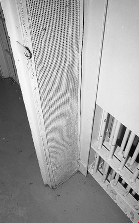 Detail of corridor door joined to cell doors, 1991 thumbnail