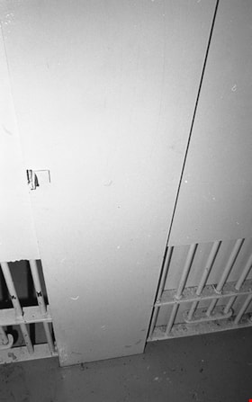 Detail of bottom of cell door, 1991 thumbnail