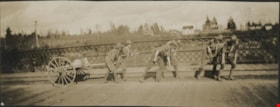 First New Westminster Boy Scout troop pulling wagon, [192-] thumbnail