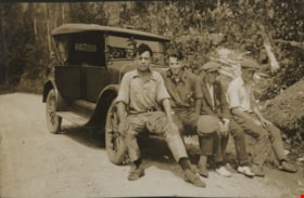 Young men with automobile, [192-] thumbnail