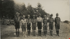 Boys Scouts at New Westminster District Boy Scout Camp, Aug. 1925 thumbnail