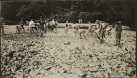 Boys Scouts on beach, Aug. 1925 thumbnail