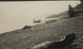 Boy Scouts in row boat off shore, Aug. 1925 thumbnail