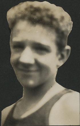 Boy Scout in swimming costume, Aug. 1925 thumbnail