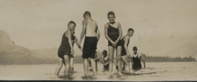 Boy Scouts wading in Ocean, Aug. 1926 thumbnail