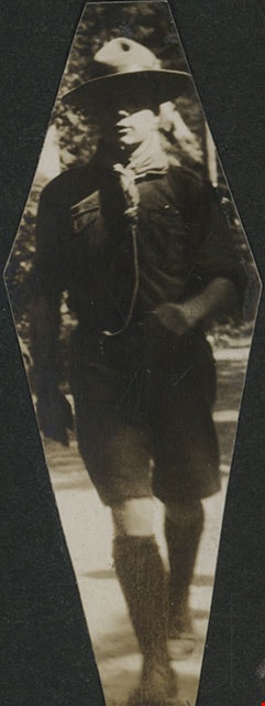 Boy Scout walking, Aug. 1926 thumbnail