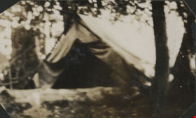 Tent at Boy Scout camp, Aug. 1926 thumbnail