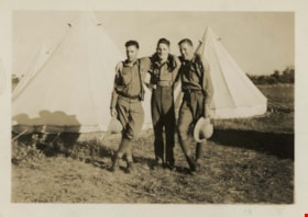 Sergeant Crichton Hawkshaw with friends at Shilo, 1937 thumbnail