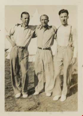 Crichton Hawkshaw with Moore and Knechtle at Shilo, 1937 thumbnail