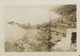 Looking up Howe Sound from 4100 feet, 1938 thumbnail