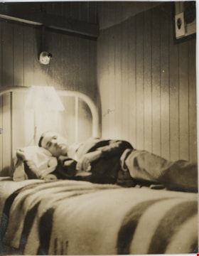 Resting on bed, 1938 thumbnail