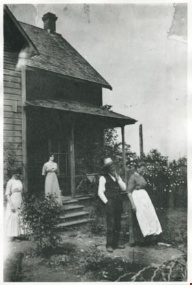 Love family at their farmhouse, [1910] (date of original), copied 1998 thumbnail