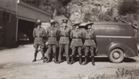 Harold Johnstone, Roger Brett, Wally Strouts, Eric Turtle and Theodore Brue, 1946 (date of original) thumbnail