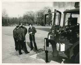 Four Burnaby firemen, [after 1976] thumbnail