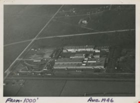 Aerial photograph of Dominion Bridge Company's Burnaby plant, August 1946 thumbnail