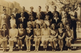 Graduating class from Burnaby South High School, [1942 or 1943] (date of original) thumbnail