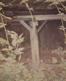 Wood shed at Tom Irvine's house, December 1974 thumbnail