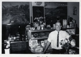 Harry Royle at Harry's confectionery store, October 1961 thumbnail