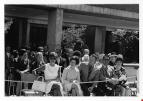 Crowd during Royal visit to Burnaby Municipal Hall, 7 May 1971 thumbnail