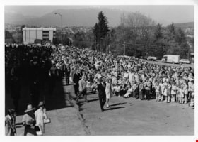 Queen Elizabeth II and Prince Philip during royal visit to Burnaby Municipal Hall, 7 May 1971 thumbnail