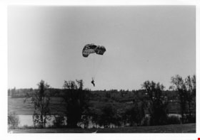 Skydiver over Deer Lake, 8 May 1971 thumbnail