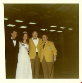 Miss Burnaby with Hugh Ladner and Centennial Committee members, 15 May 1971 thumbnail