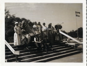 Mayor and staff in pioneer costumes, 20 July 1971 thumbnail