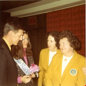 Members of Burnaby Centennial '71 Committee and Miss Burnaby, 19 November 1971 thumbnail