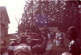 Antique fire truck in parade, 11 April 1971 thumbnail