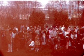 Crowd gathered for Heritage Village sod-turning, 11 April 1971 thumbnail