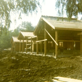 Heritage Village buildings under construction, [1971] thumbnail