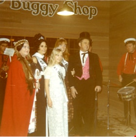 Costumed people at opening of Heritage Village, 19 November 1971 thumbnail